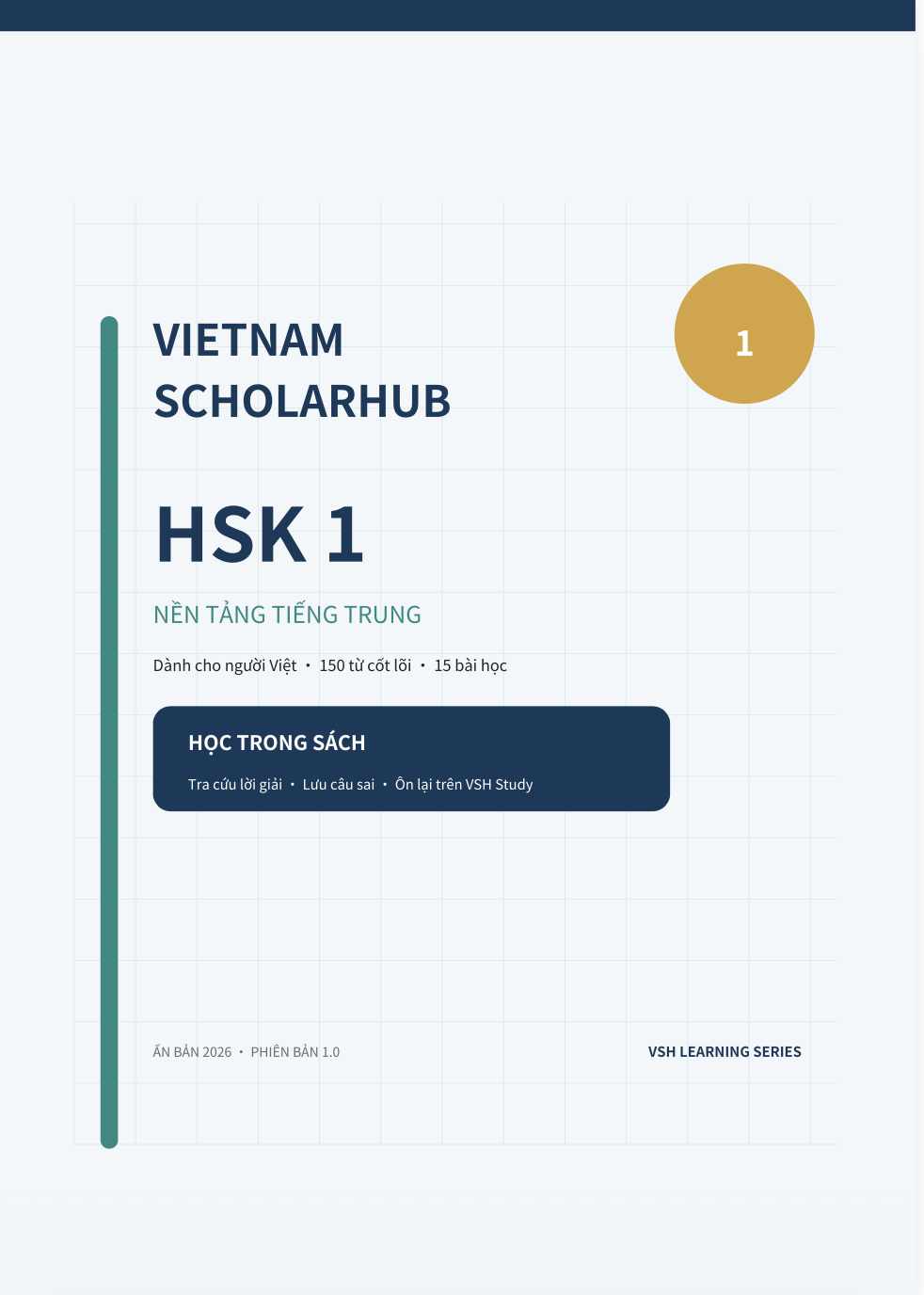Bìa Vietnam ScholarHub HSK 1