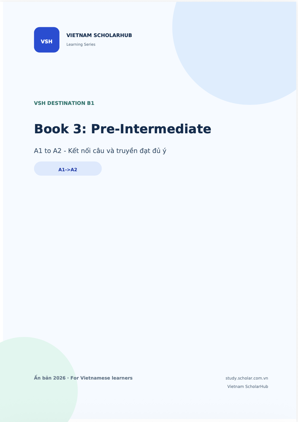 Bìa VSH Destination B1 - Book 3: Pre-Intermediate
