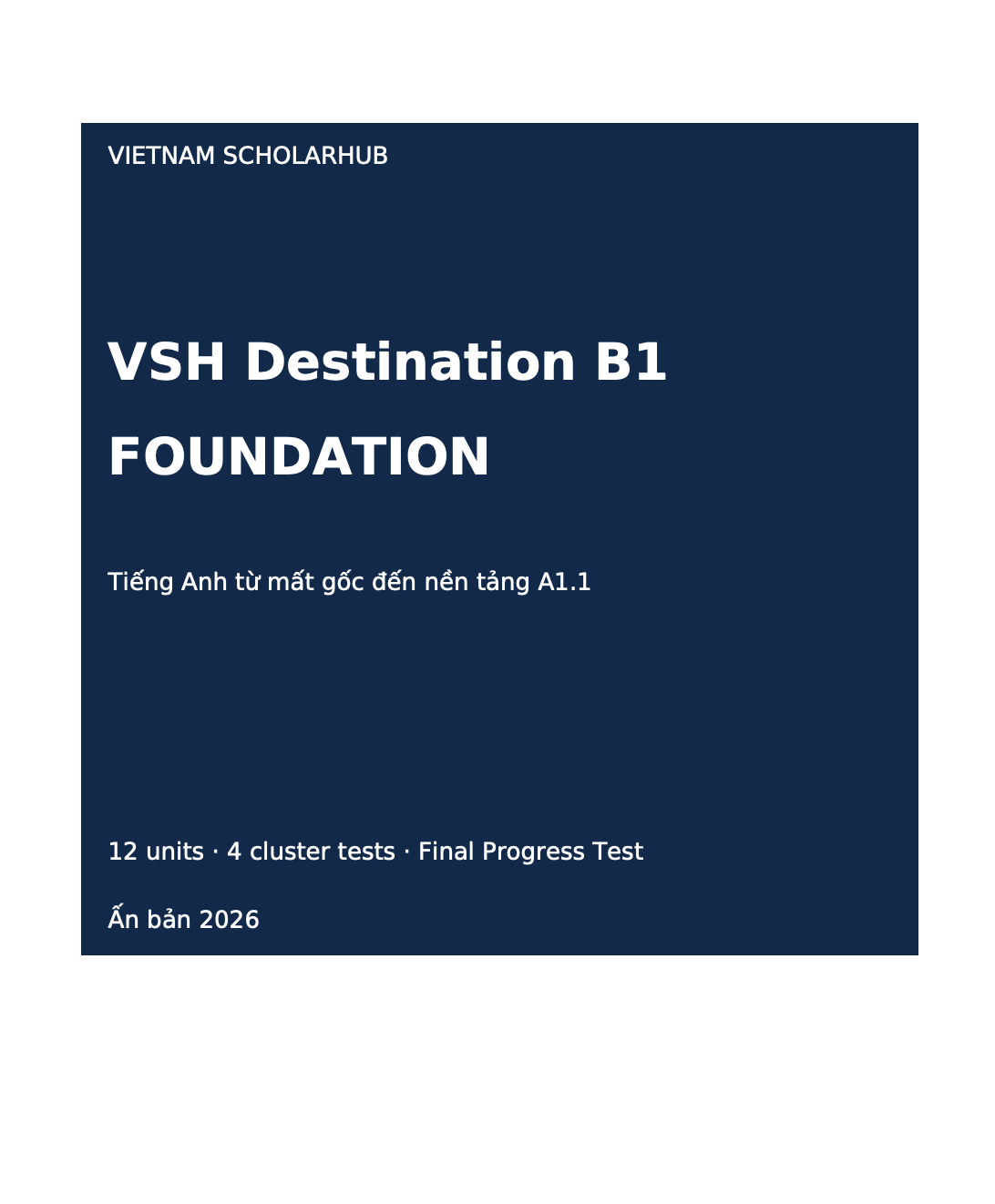 Bìa VSH Destination B1 - Foundation