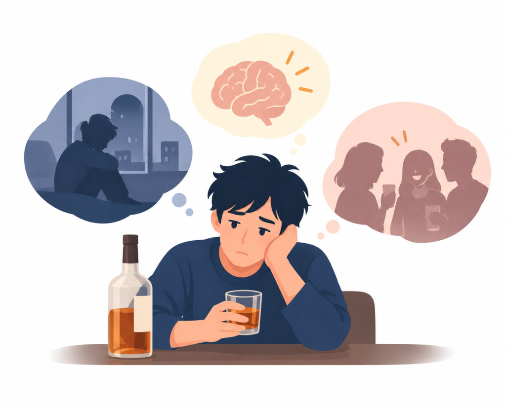 Tại sao con người có thể uống nhiều rượu hơn khi buồn hoặc cô đơn?