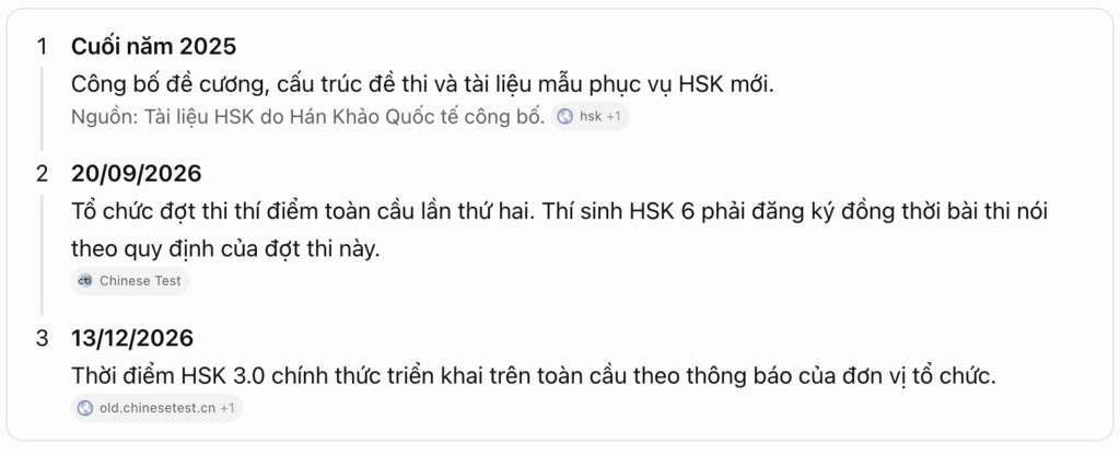 HSK 6 phiên bản 3.0 khác 2.0 như thế nào? Những thay đổi thí sinh cần biết trước kỳ thi mới 5 Anh man hinh 2026 09 19 luc 12.54.17