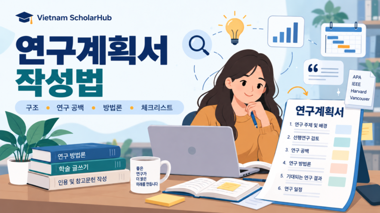 연구계획서 작성법: 구조, 예시 목차, 체크리스트